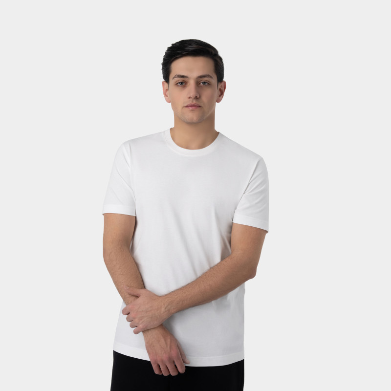 Տղամարդու բամբակյա շապիկ կլոր բացվածքով