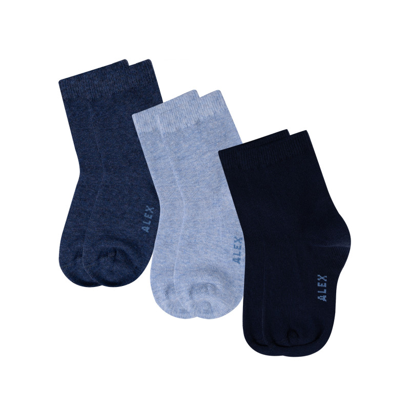 Մանկական միագույն գուլպաներ, 3 զույգ